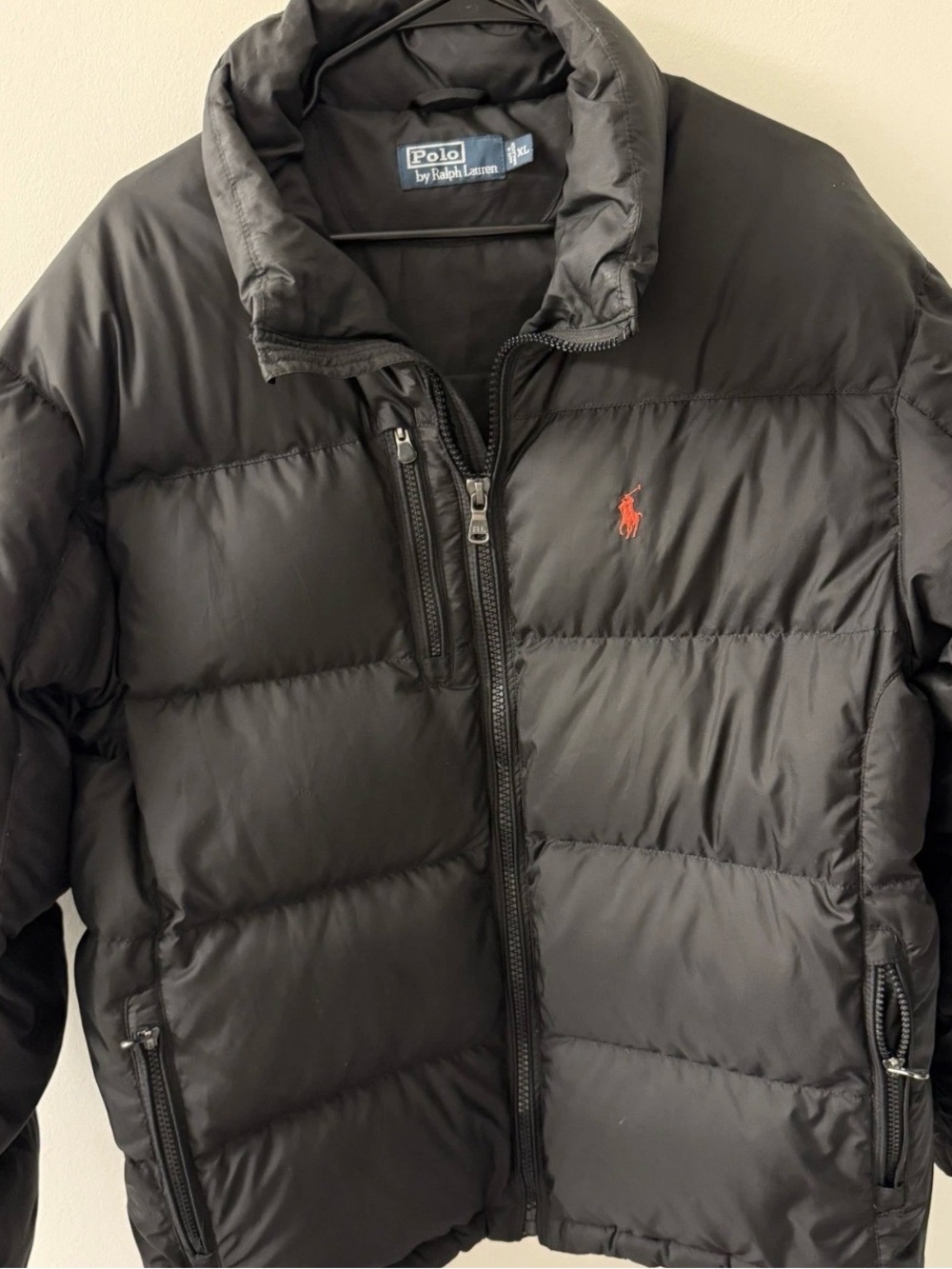 Polo Ralph Lauren RL250 Puffer Jacket Quilted Black XL vintage?  - Men